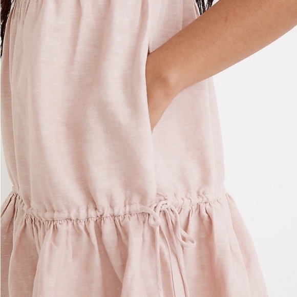 Madewell Lorelei Linen Blend Tiered Mini Dress Sz XS - Picture 2 of 12